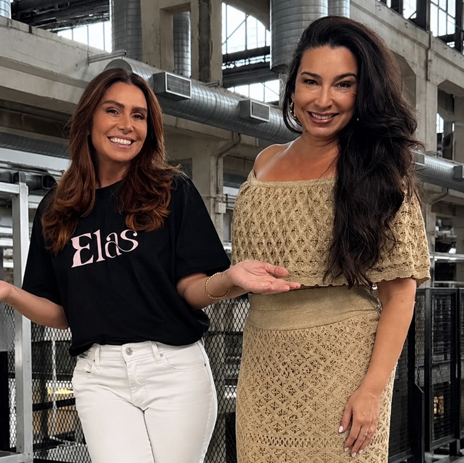 Duas mulheres no hero da página apresentando a proposta da formação em Reposição Corporal